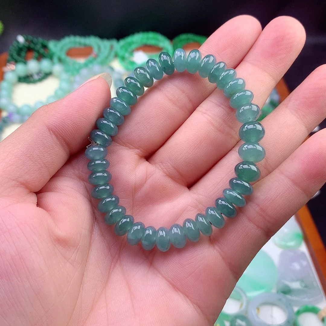 翡翠未镶嵌项链手串