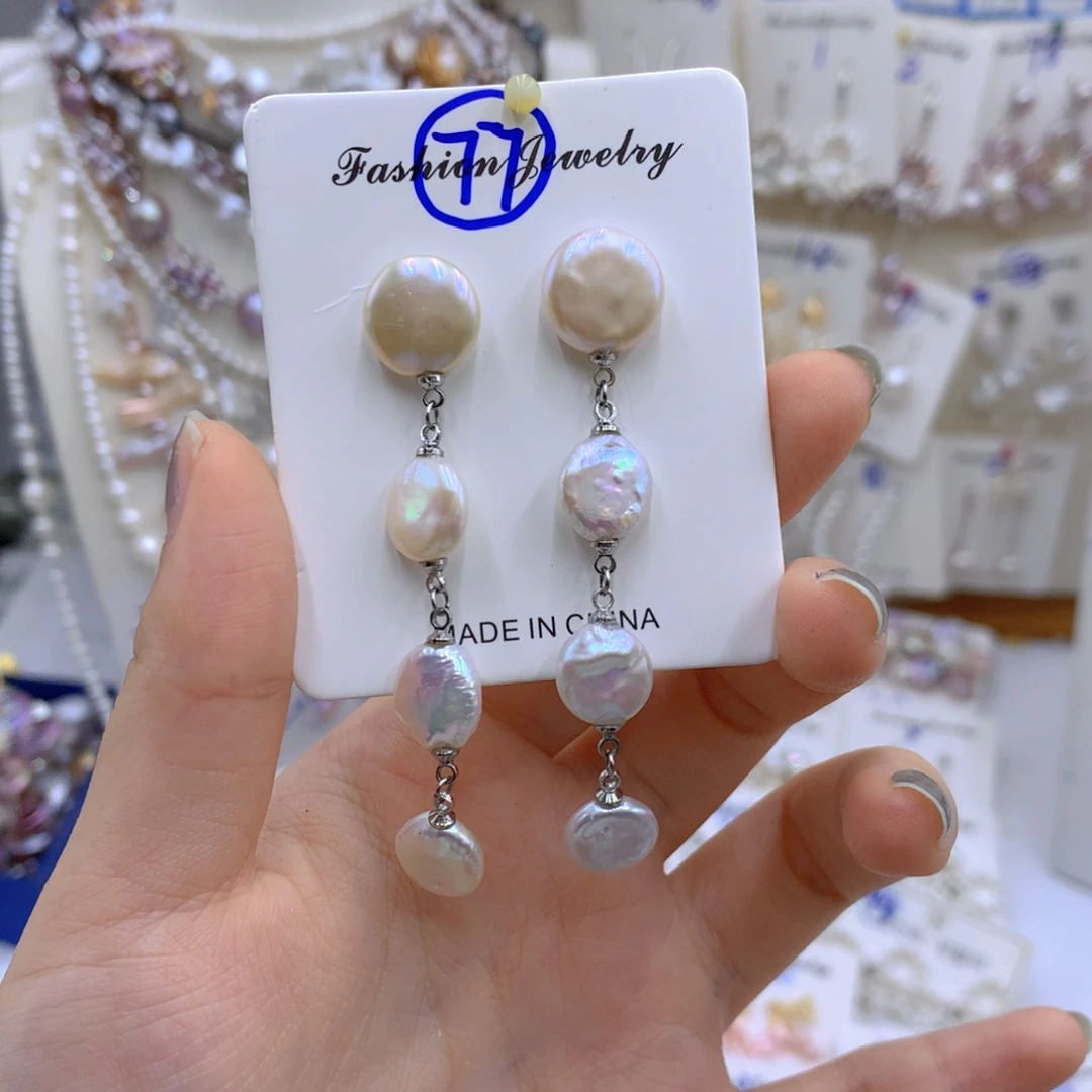 淡水珍珠颈饰银S925镶嵌