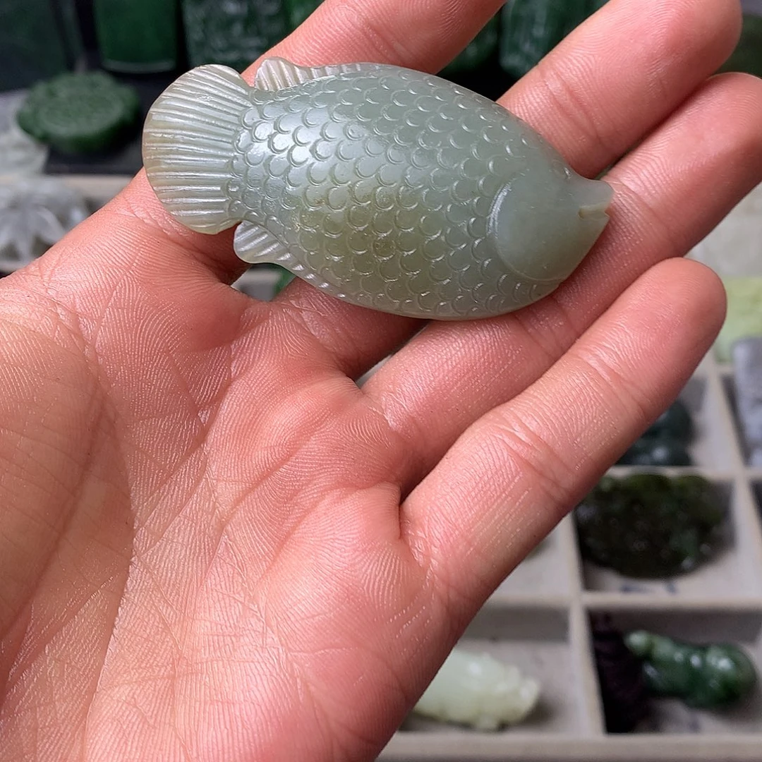 和田玉未镶嵌吊坠(不含链)