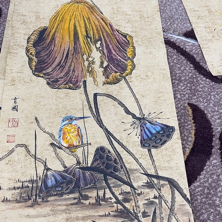 独***欢国画赵育国作品66666