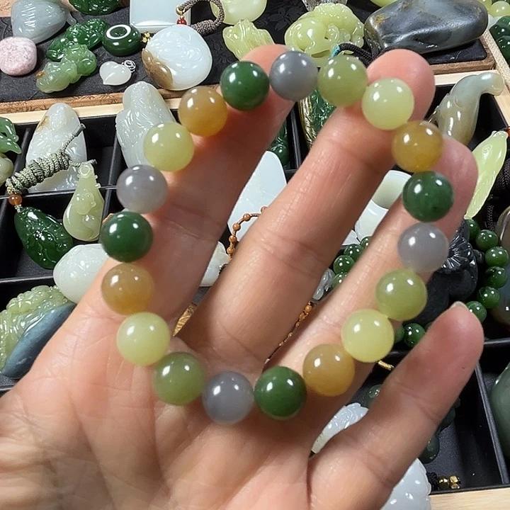 和田玉（碧玉）未镶嵌手串