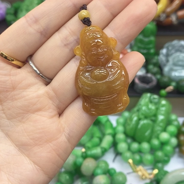 翡翠未镶嵌耳饰项链35