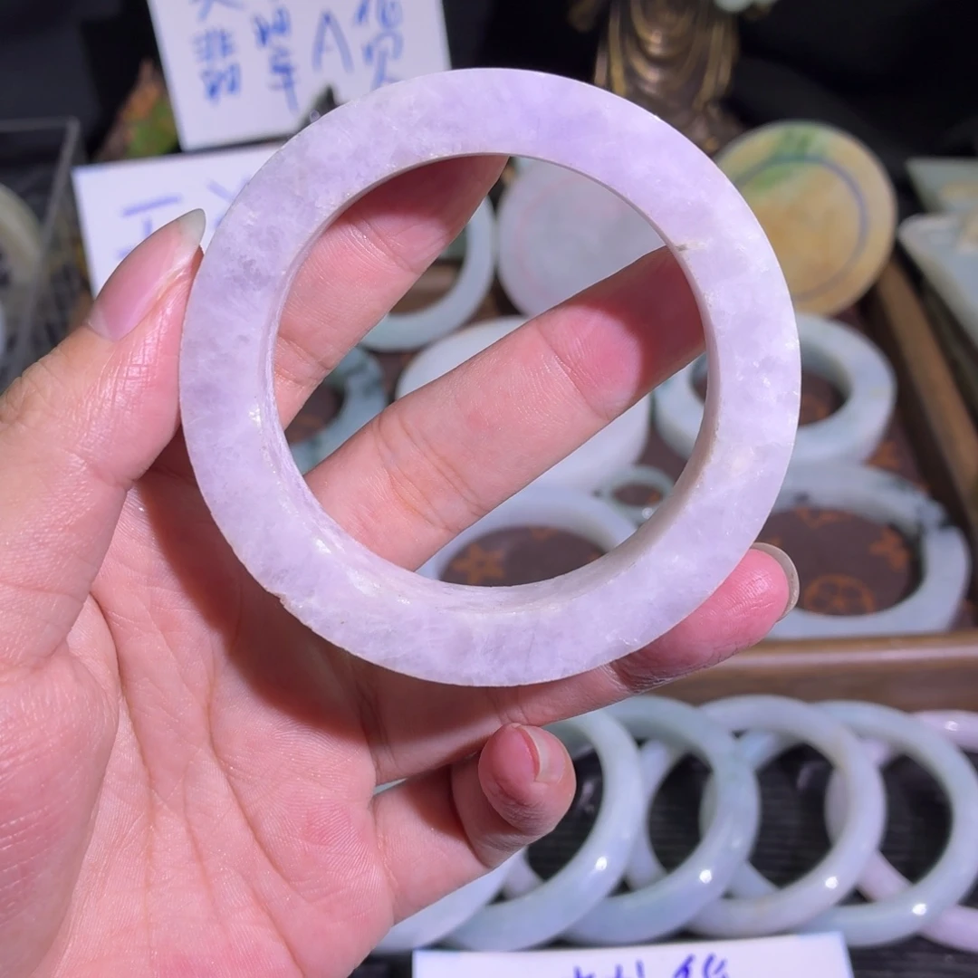 定制翡翠未镶嵌翡翠A货毛胚手镯定制