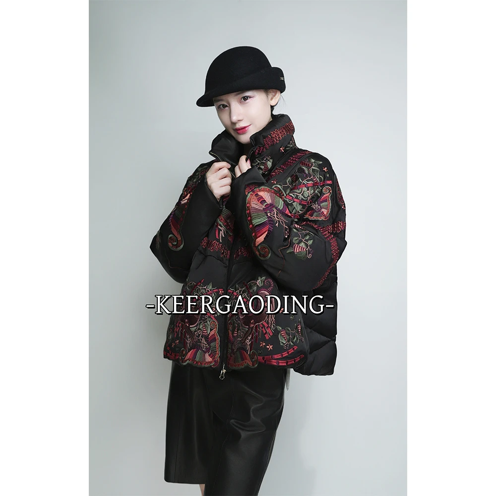 【可儿•高定】非遗苗绣高端新中式国风白鹅绒服外套WG-WH490760K