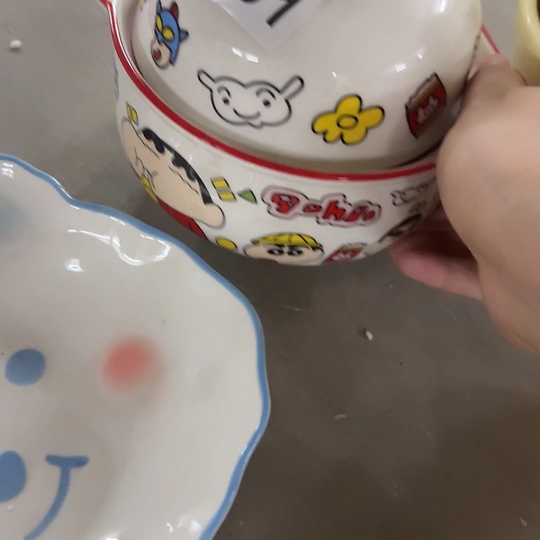 搪瓷微瑕小新泡面碗一套