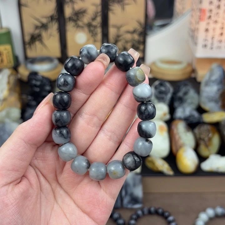 和田玉未镶嵌手链