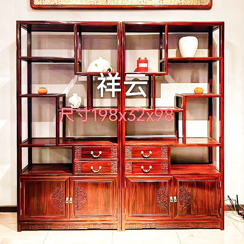 古典新古典架多宝格多功能榫卯结构
