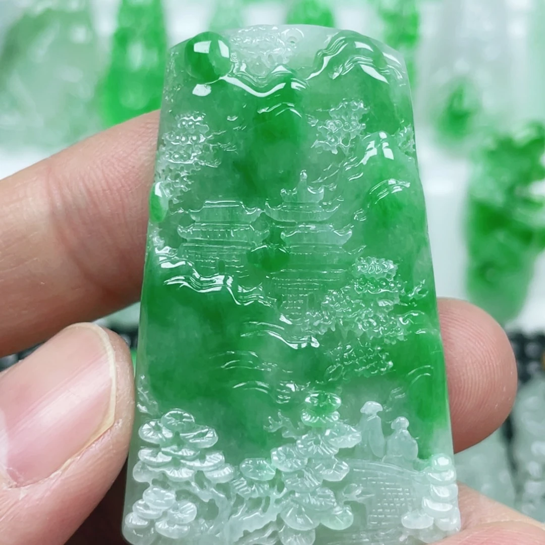 翡翠未镶嵌吊坠(不含链)