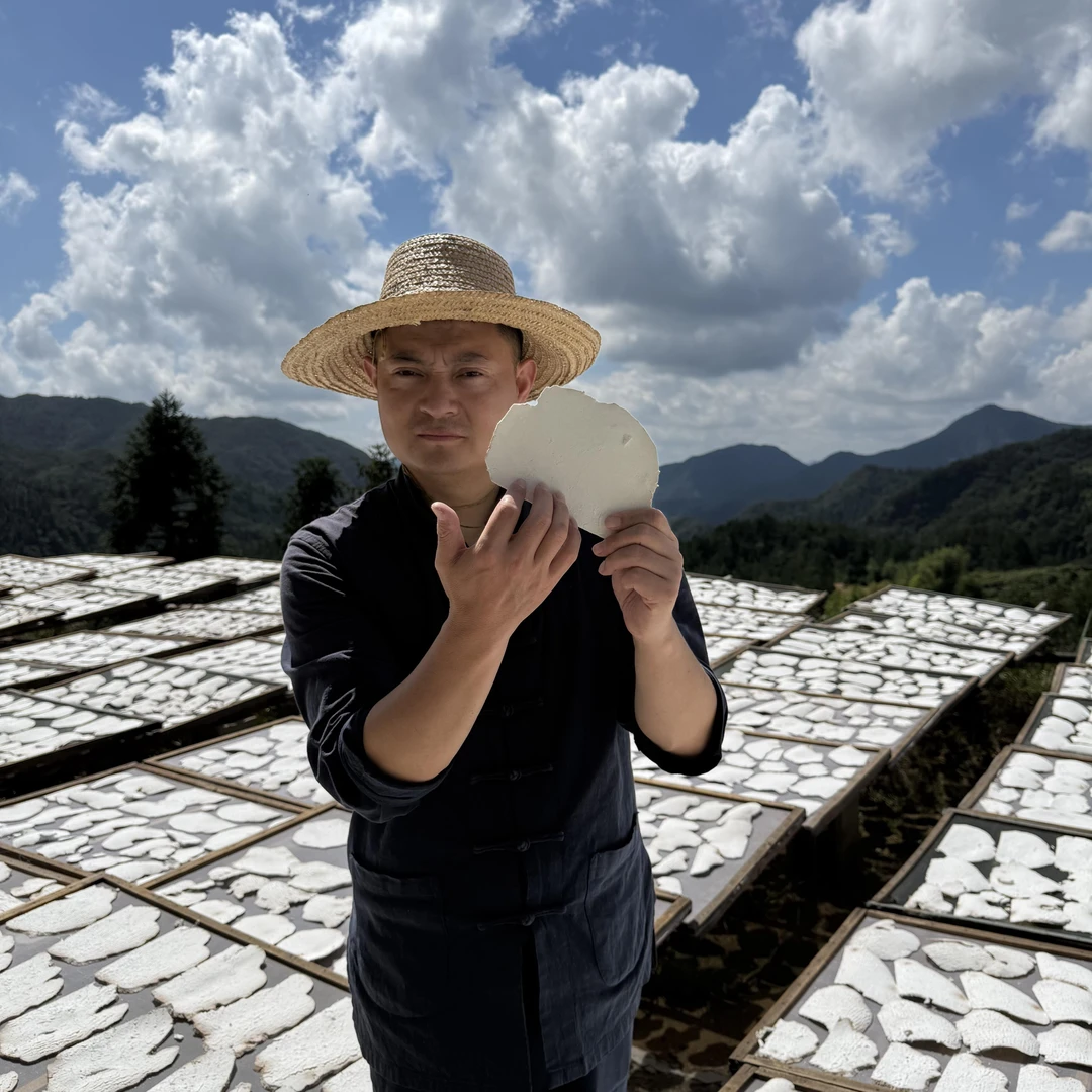 岳西无硫茯苓大别山茯苓精选生切生晒大薄片可用于四神汤泡水煮茶