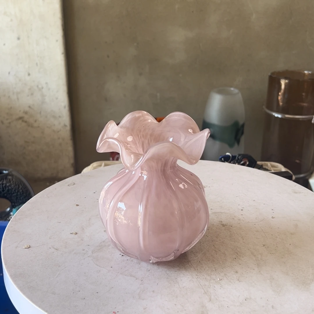 弘扬琉璃花器微瑕高度14