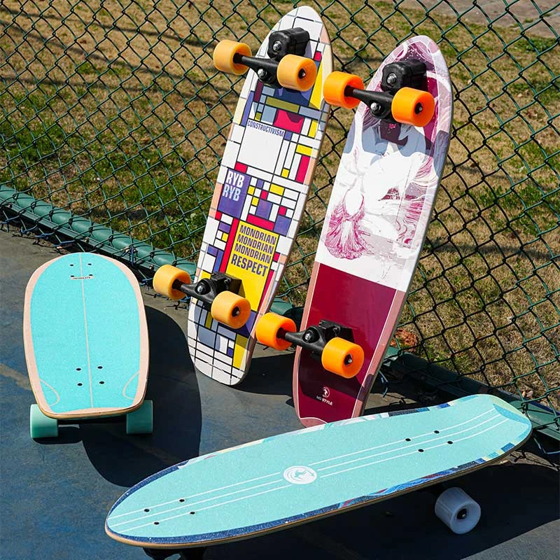 风一样陆地冲浪板滑板弹簧桥专业免蹬刷街代步初学者玩咖陆冲板