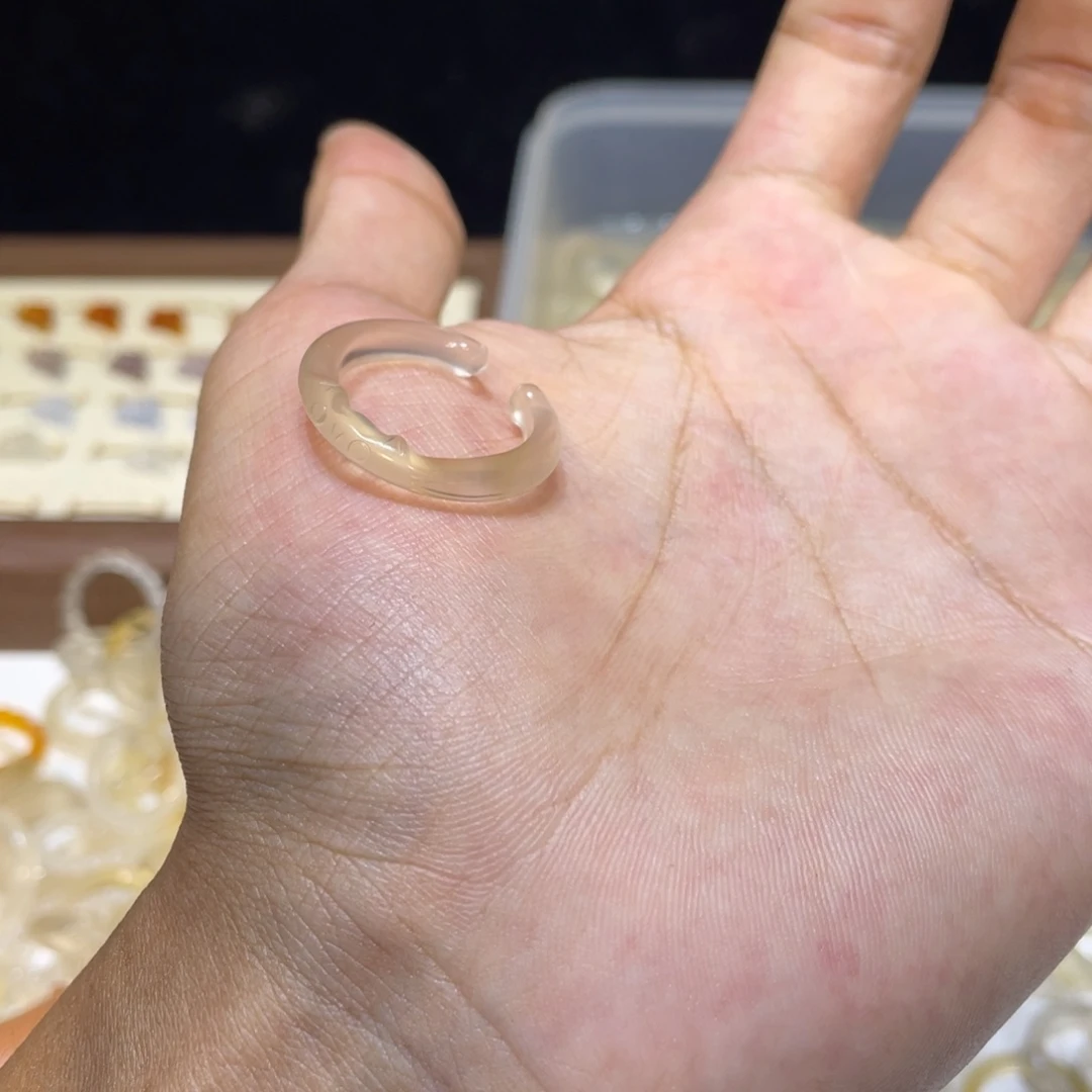 玛瑙/玉髓未镶嵌戒指77号港19