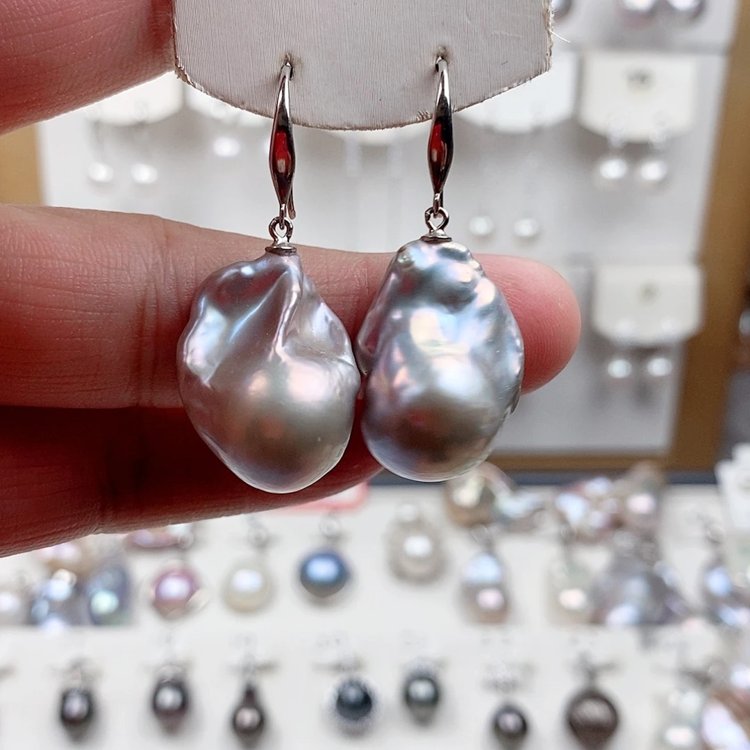 淡水珍珠银S925镶嵌颈饰