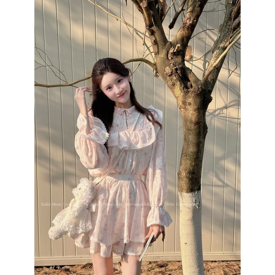 妖精的美美 【初樱】典藏系列超美碎花套装