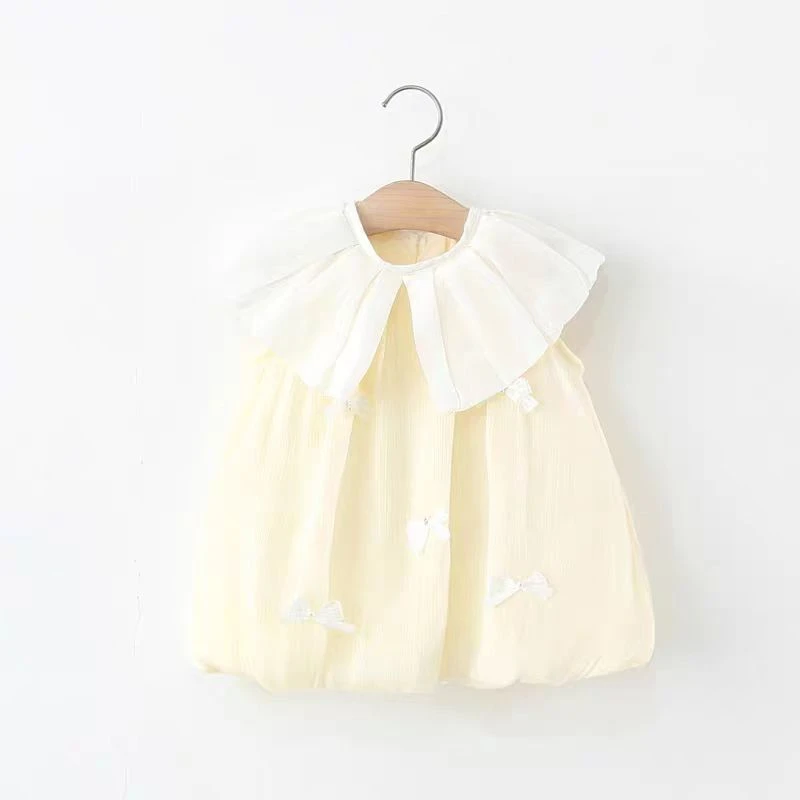 619无袖蝴蝶结裙子（以直播衣服为准）婴幼儿衣服