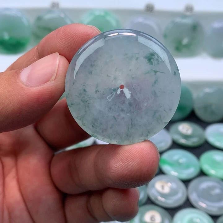 颈饰未镶嵌翡翠缅甸天然A货翡翠38,2-6.3