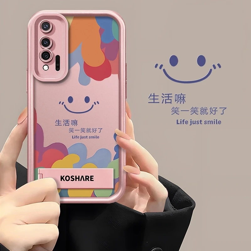 适用于【华为】Nova6【5G】创意多巴胺笑脸笑一笑全包防摔天眼软壳