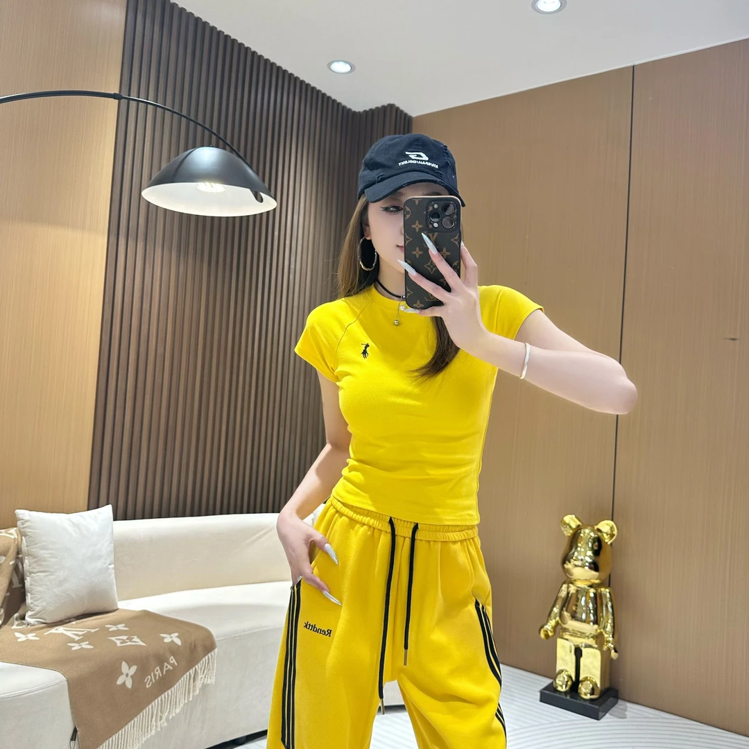 DA1626 【刺绣T恤上衣】圆领新款刺绣T恤韩版修身显瘦短袖时尚女