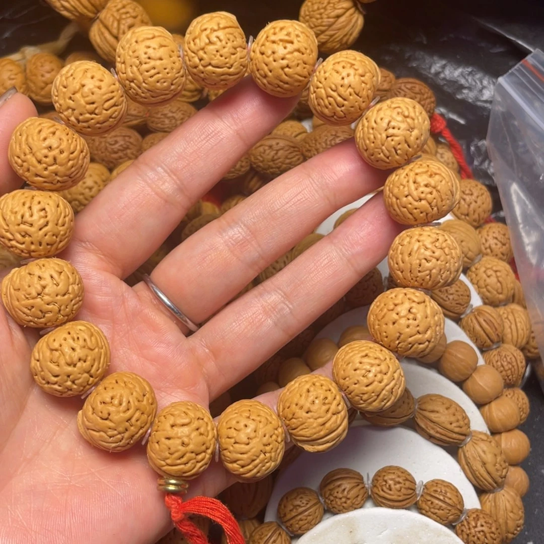 ლ***ლ桃木桃核手串20+王者南瓜