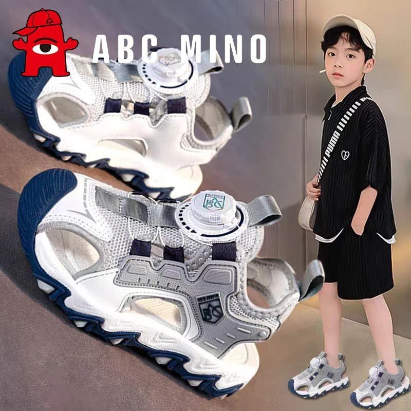 ABC MINO男童凉鞋2025新款夏季软底防滑儿童运动沙滩鞋男孩凉拖鞋