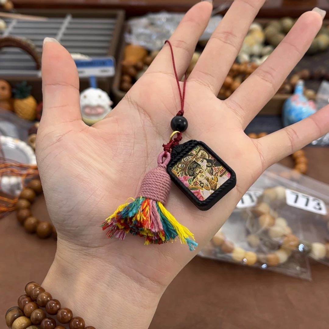 白玉菩提手串扎基手机链