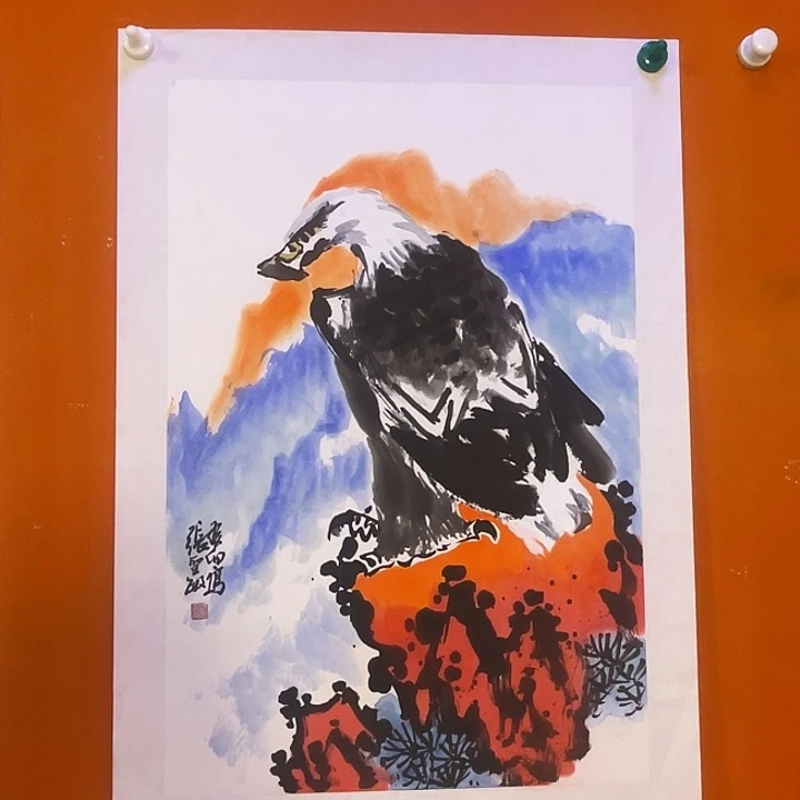 国画张圣敏先生纯手绘作品