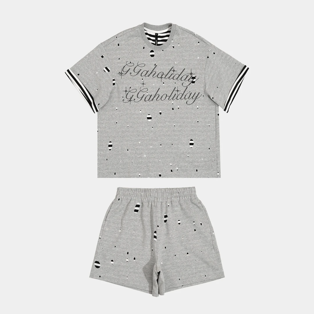 GGAHOLIDAY潮牌春季新款个性春夏简约清爽时尚套装 152394/5