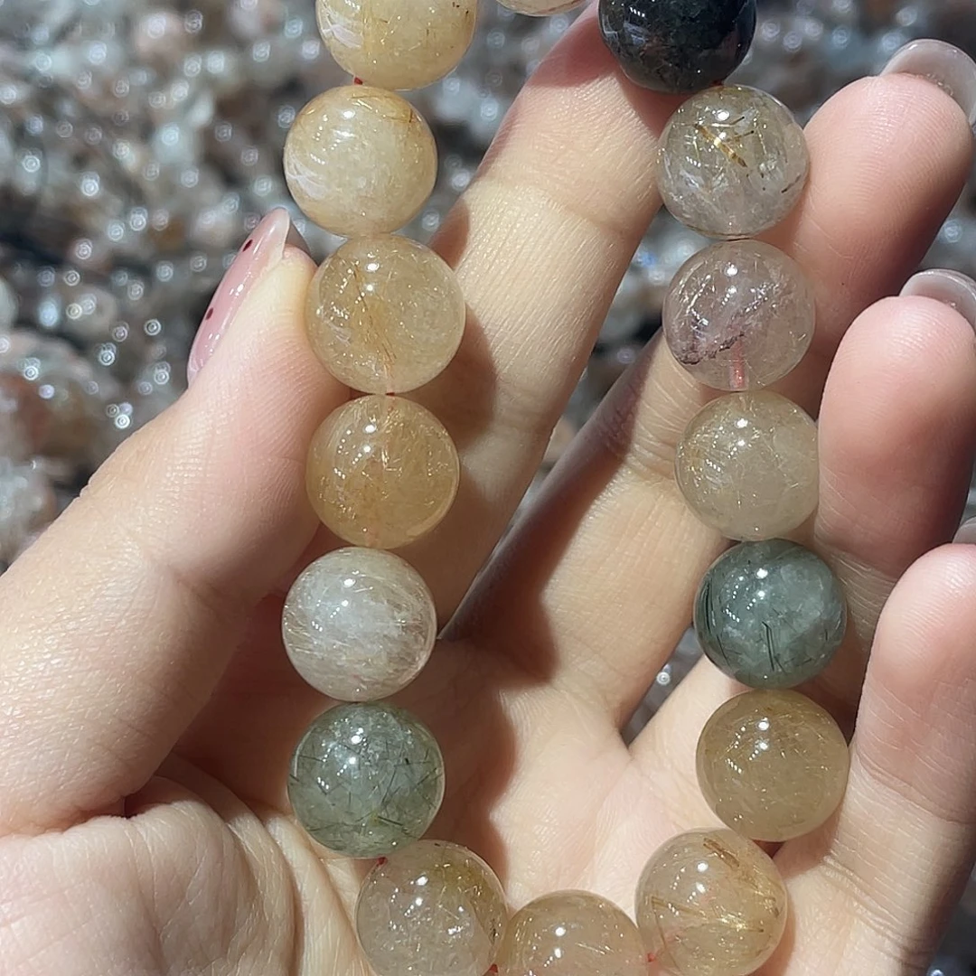 手串水晶未镶嵌彩发晶手串13Ｍ+