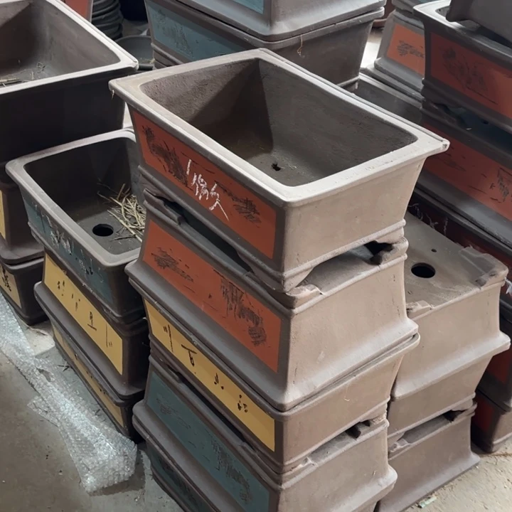 紫砂花盆120-2。  各色