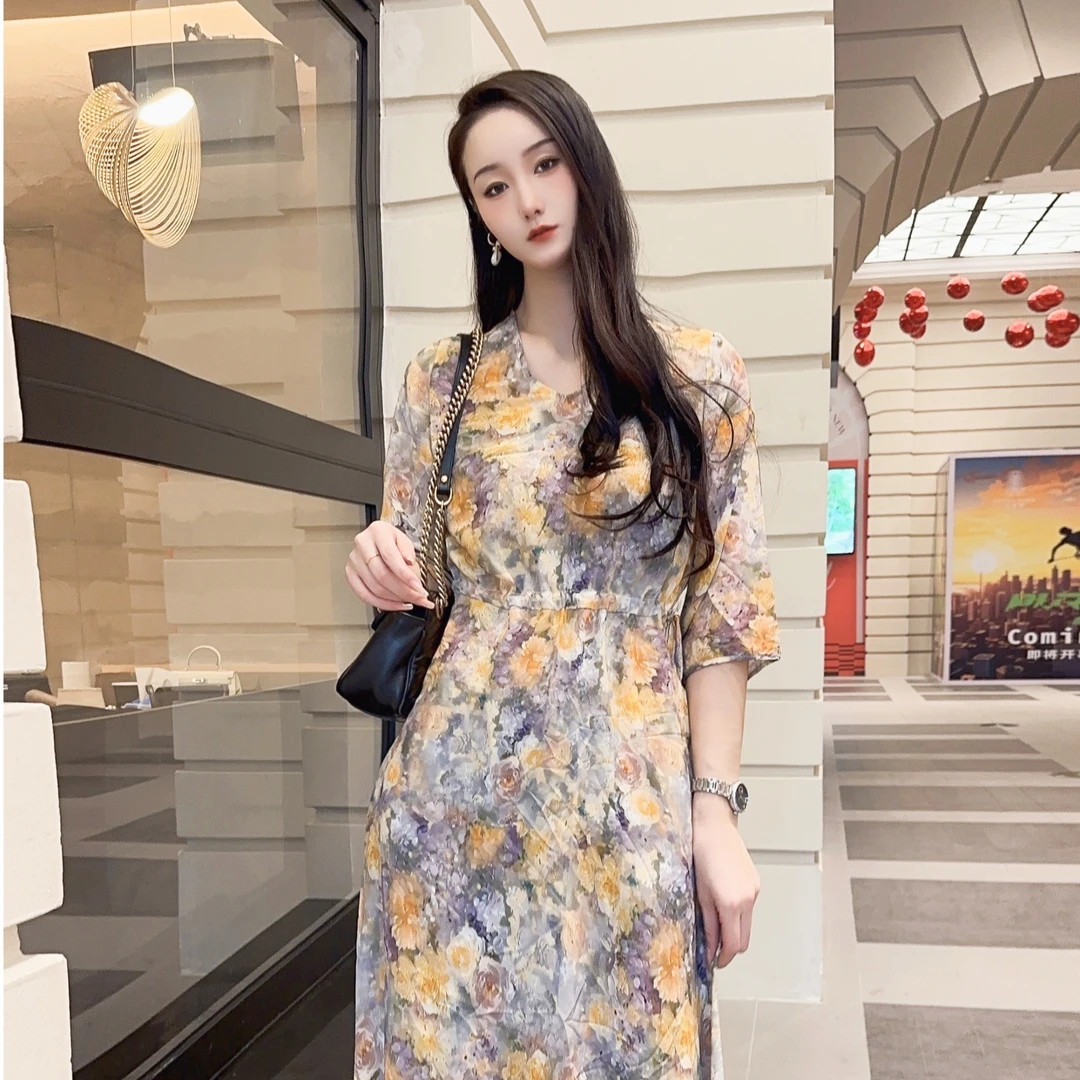 【米哆芊哆】2507新款沙滩裙女海边度假超仙长裙裙长110cm