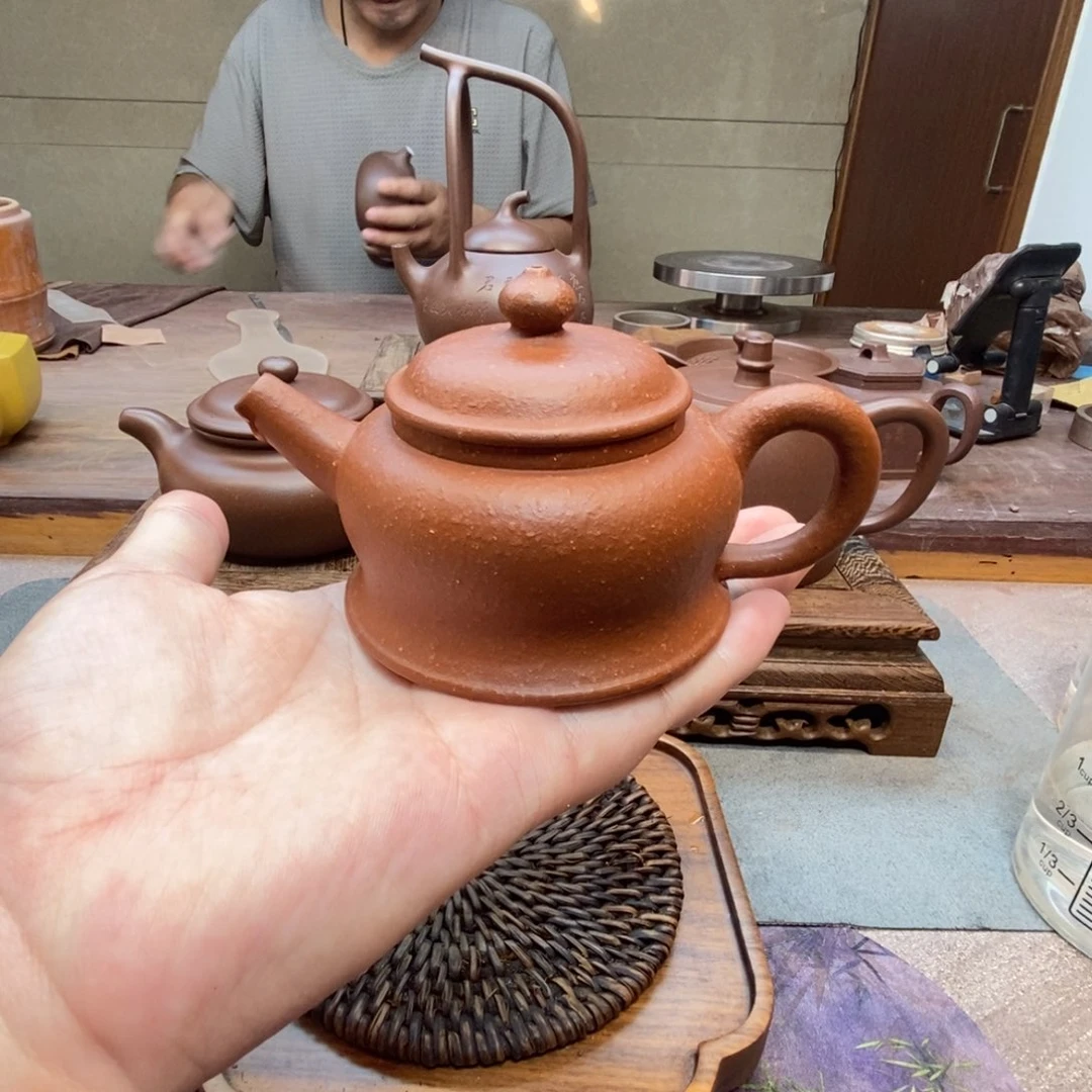 茶壶紫砂圣手壶（原矿红降坡150cc）