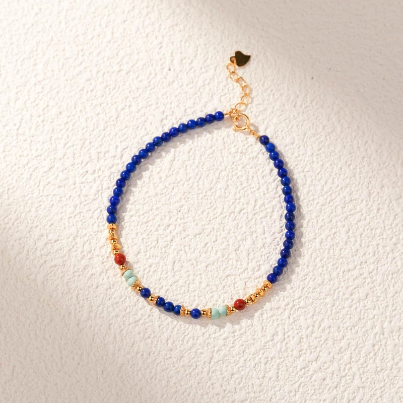 【得才串】青金石手链（天然珠宝多样性发其一）