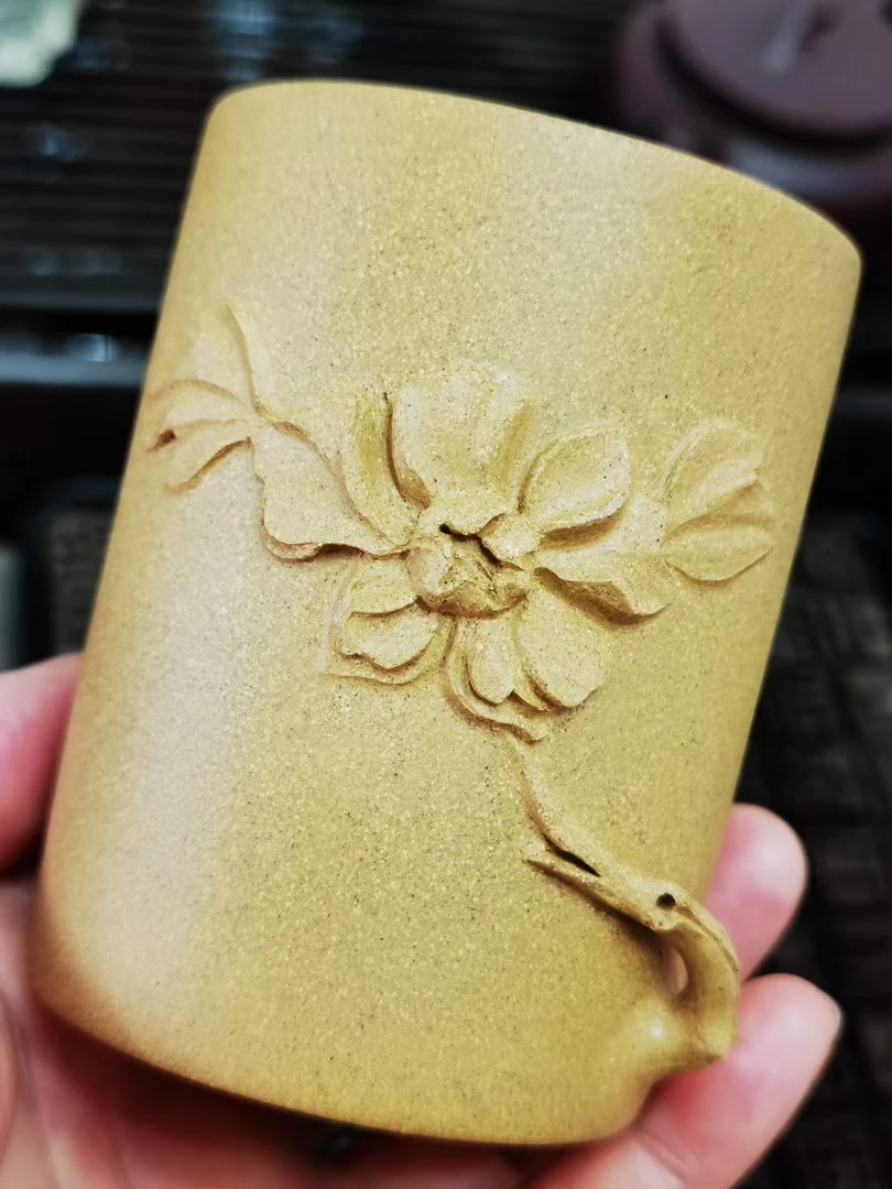 手工贴花段泥主人杯160cc