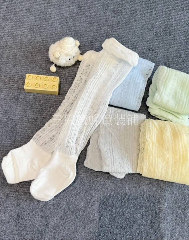 【夏季防蚊袜】婴儿ins防蚊袜蕾丝透气必备薄款袜子长筒袜花边长袜