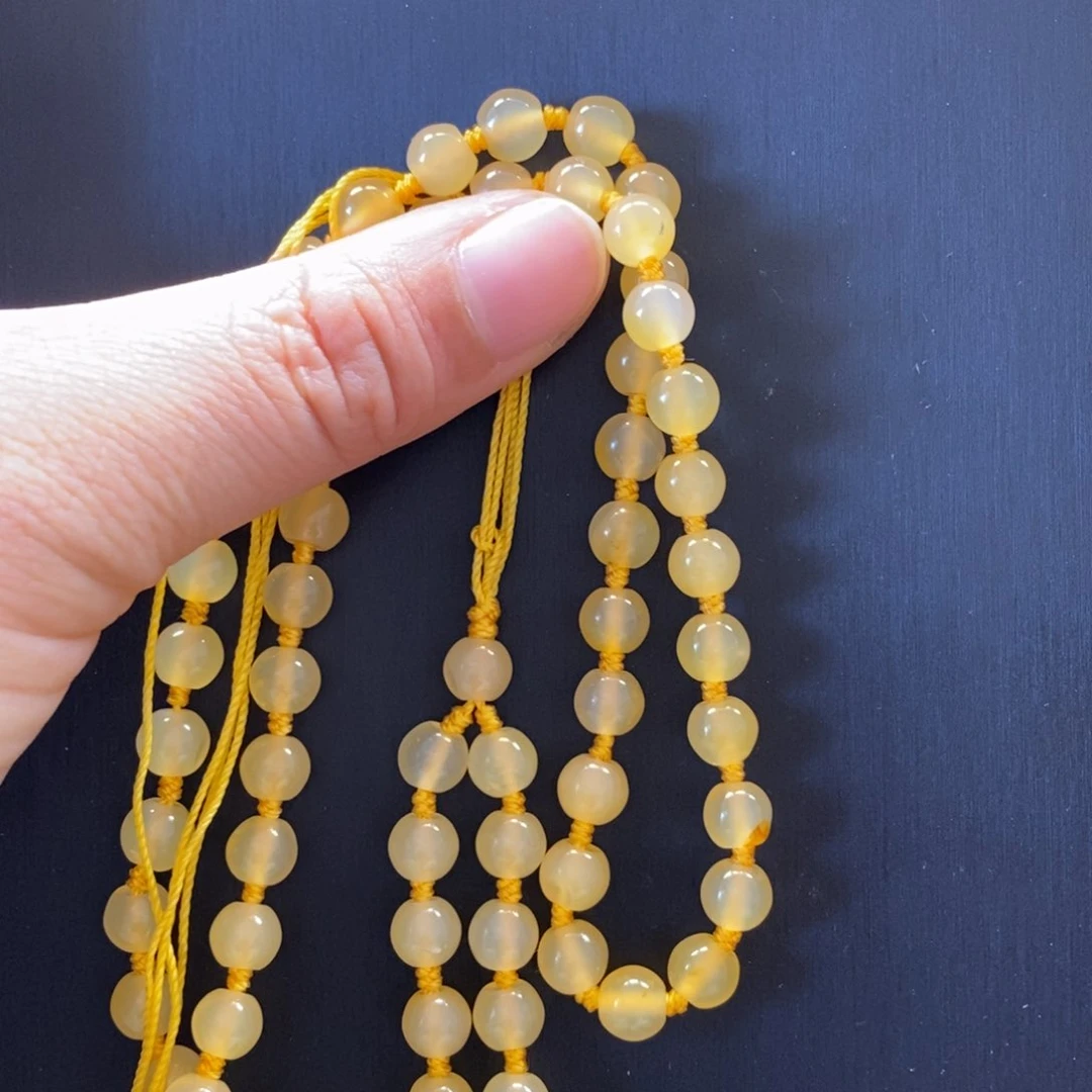 石英质玉（黄龙玉）颈饰未镶嵌?****變