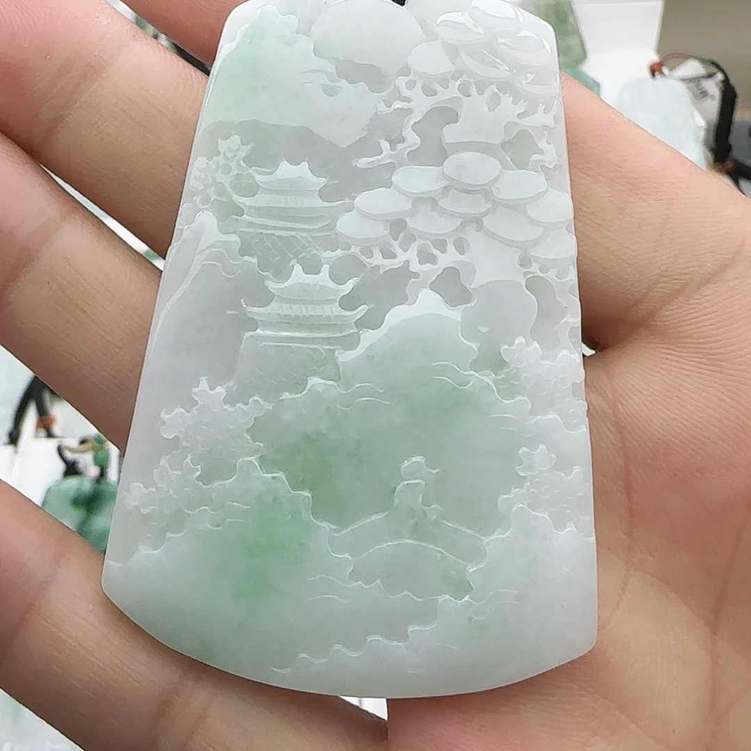 翡翠未镶嵌颈饰翡翠