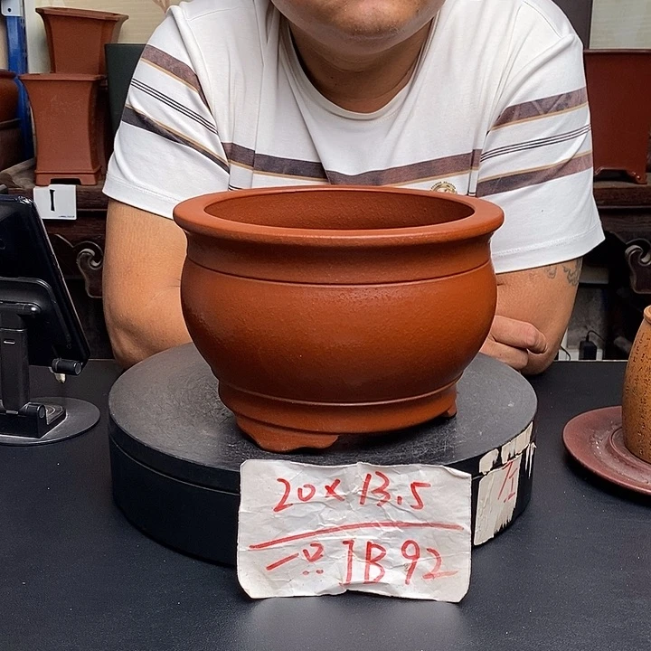 紫砂花盆货号一只JB92