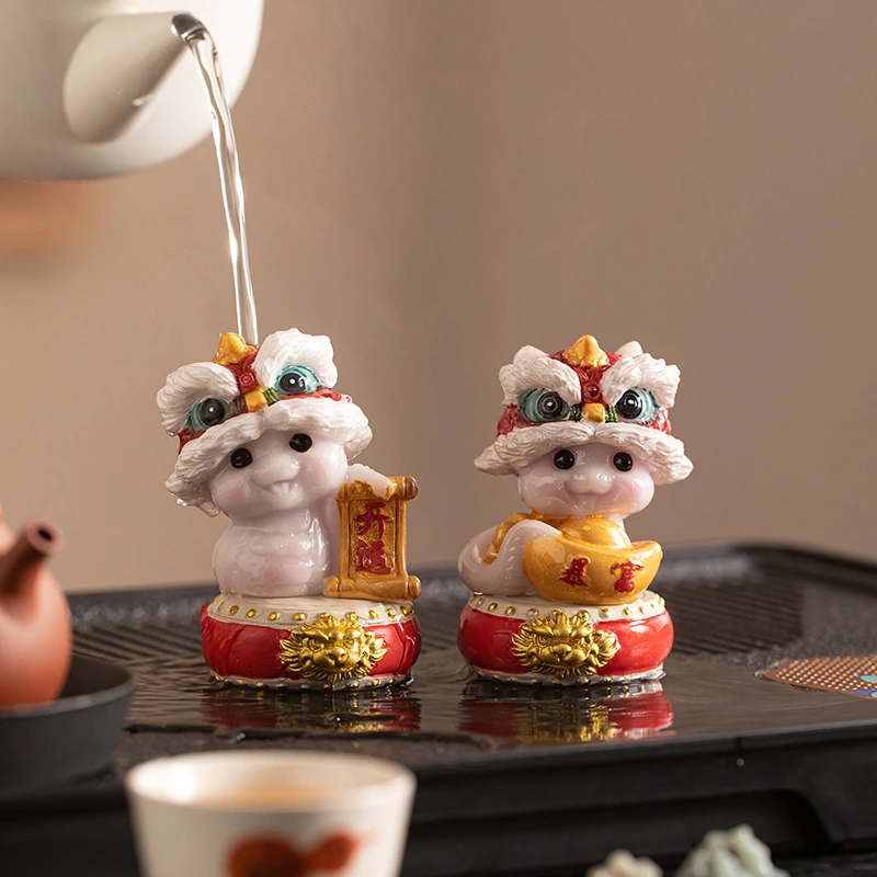 醒狮蛇变色茶宠摆件精品可养茶玩招财茶桌面茶盘装饰茶具配件礼品