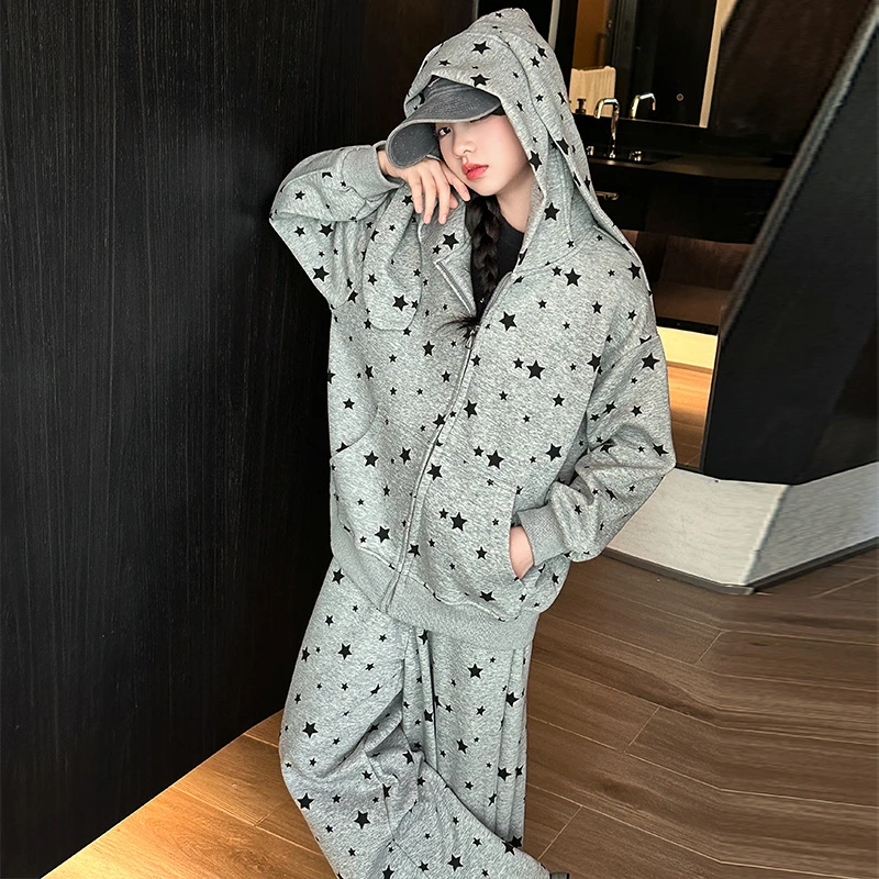 女童春秋套装2025新款儿童洋气时髦休闲两件套中大童秋装卫衣裤子