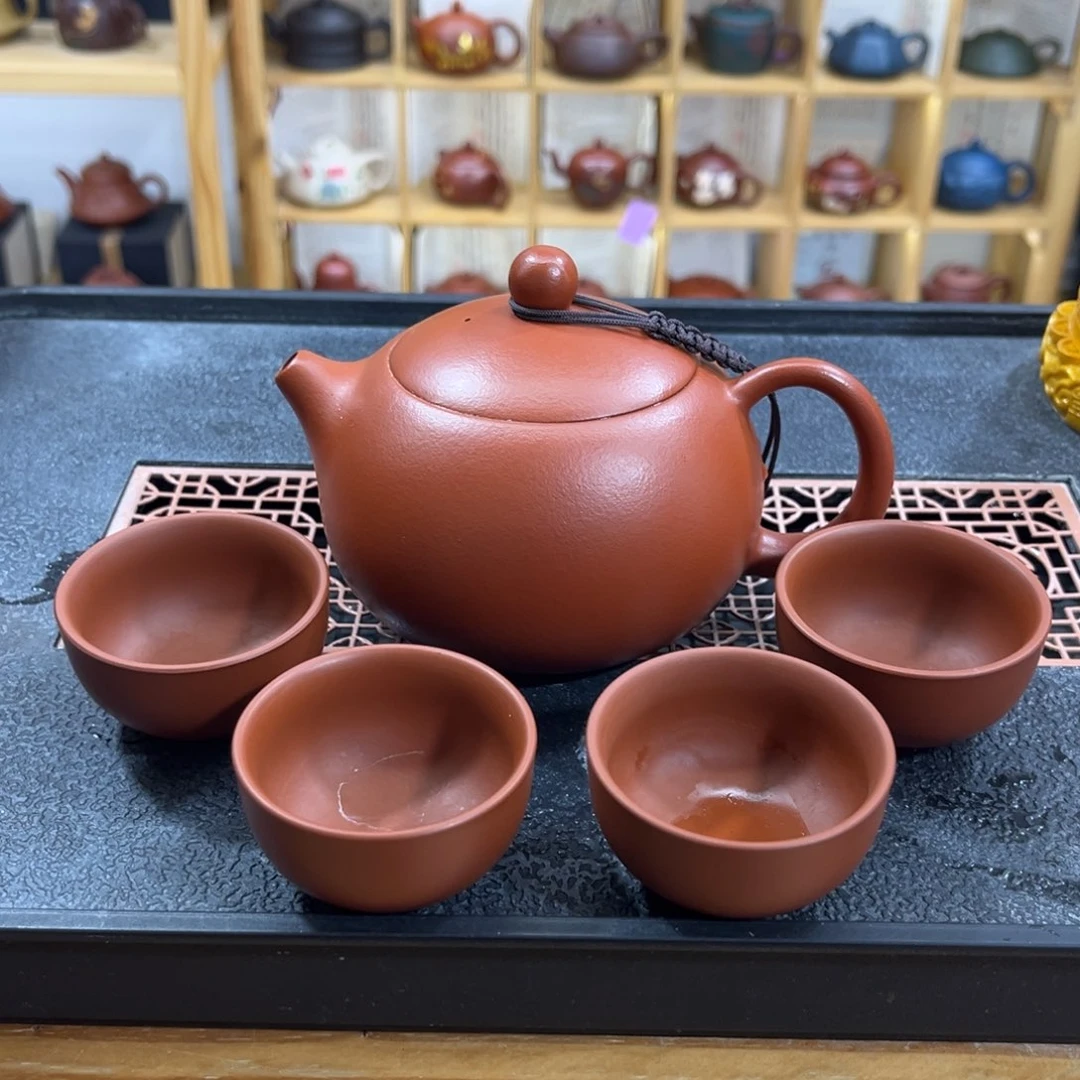 紫砂紫砂胖西施（一壶四杯）
