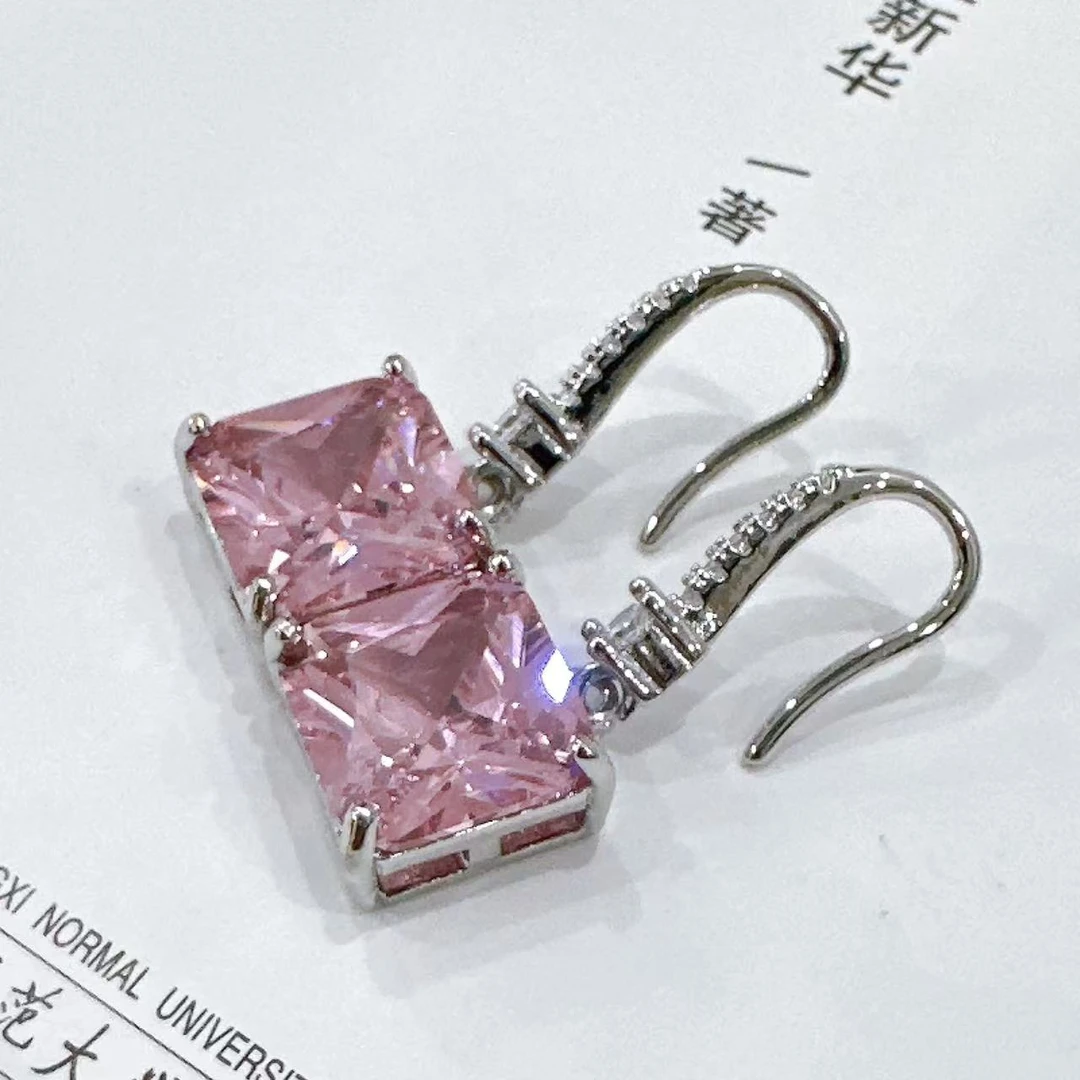 臻选耳饰 经典百搭粉耳坠805