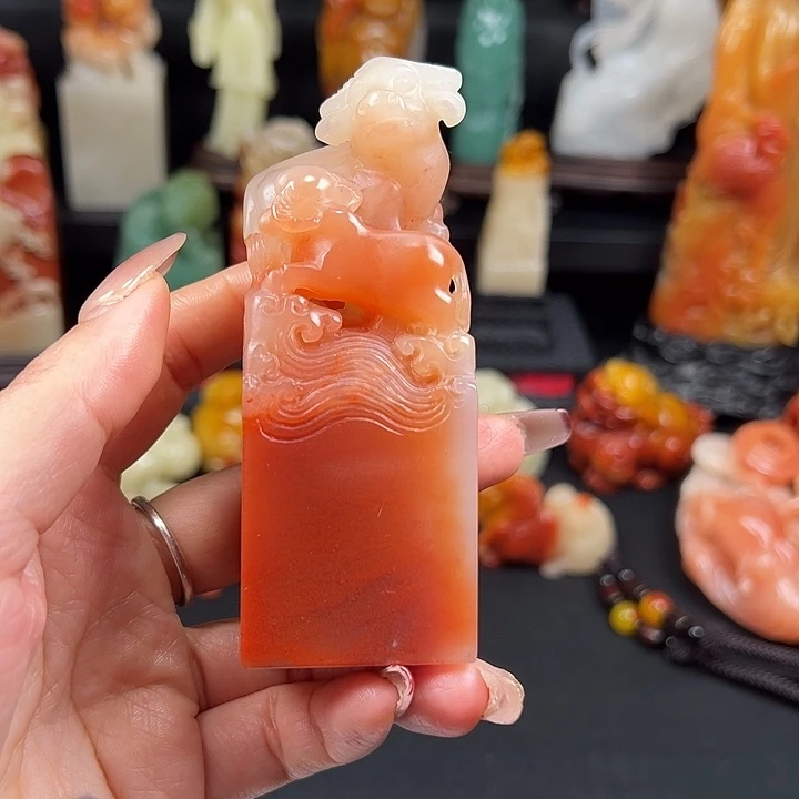 寿山石高山水冻石