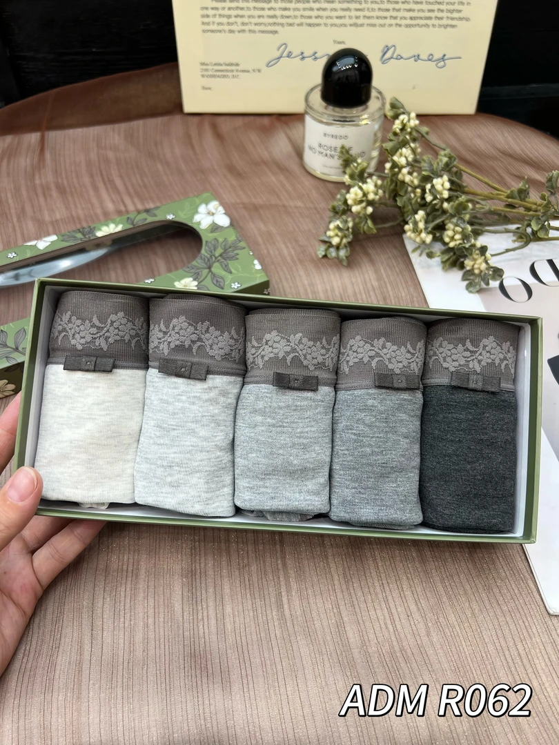 062款棉感女士内裤5条装 运动风大包臀系列不卡裆 奥