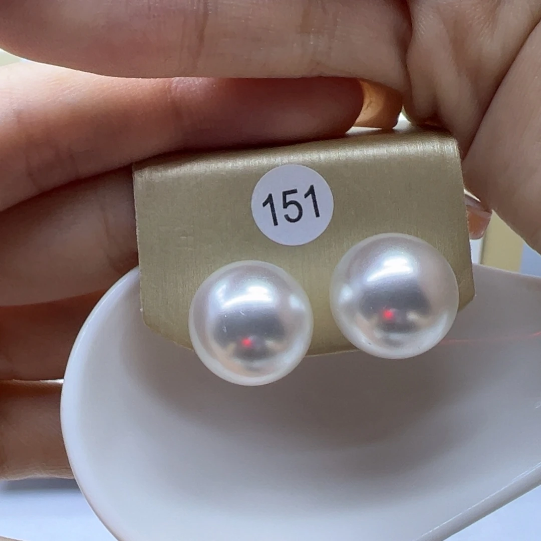 18K金镶嵌淡水珍珠耳饰