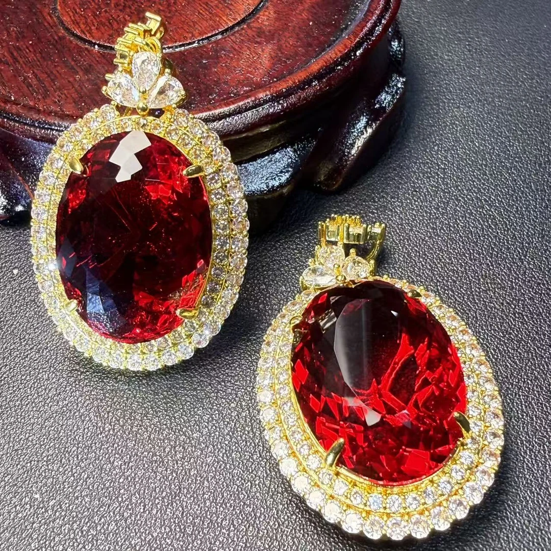 【福满满珠宝】X066-天使之翼芙蓉之心设计款圆吊坠 多样性发其一