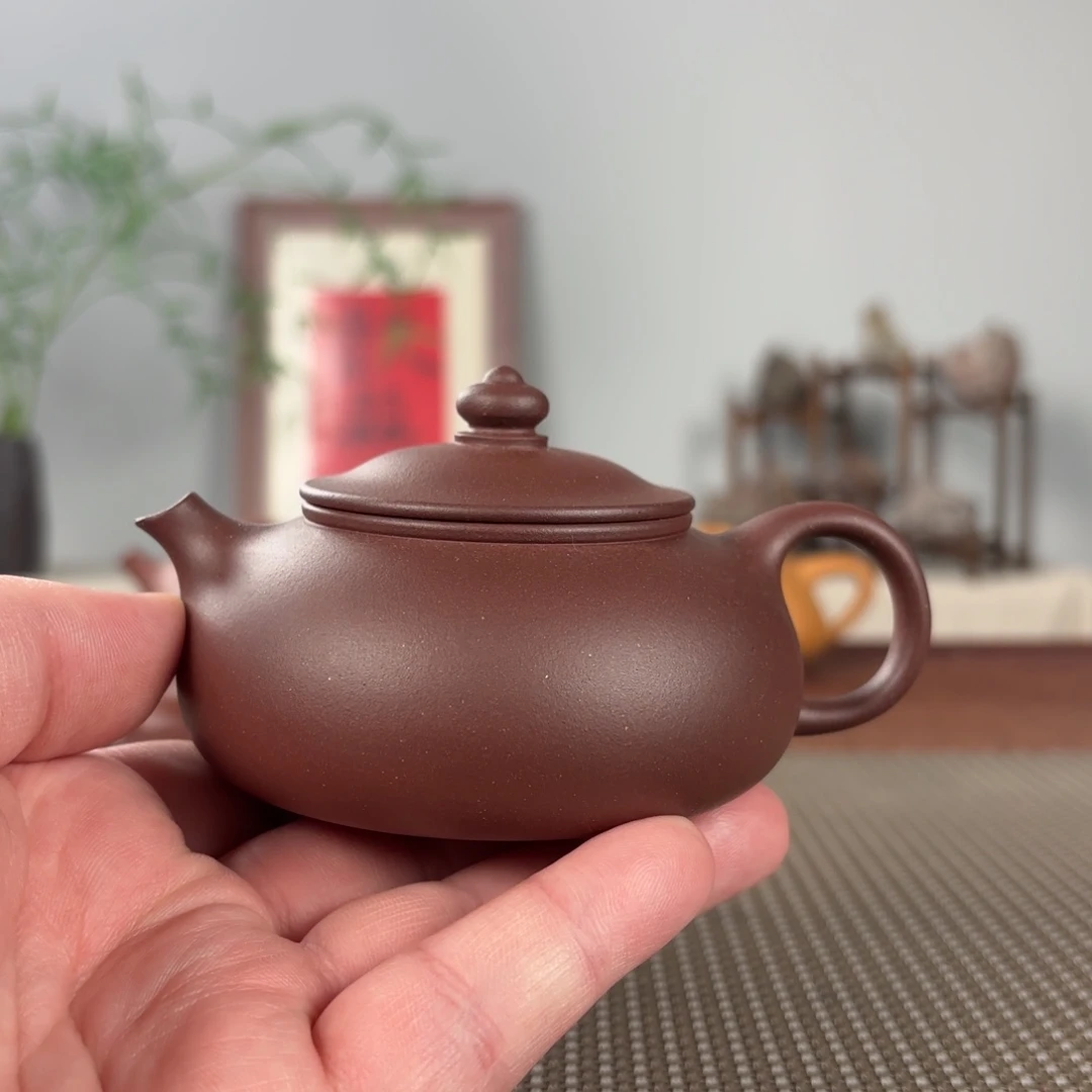 游***人茶壶紫砂黄龙山原矿紫砂壶150