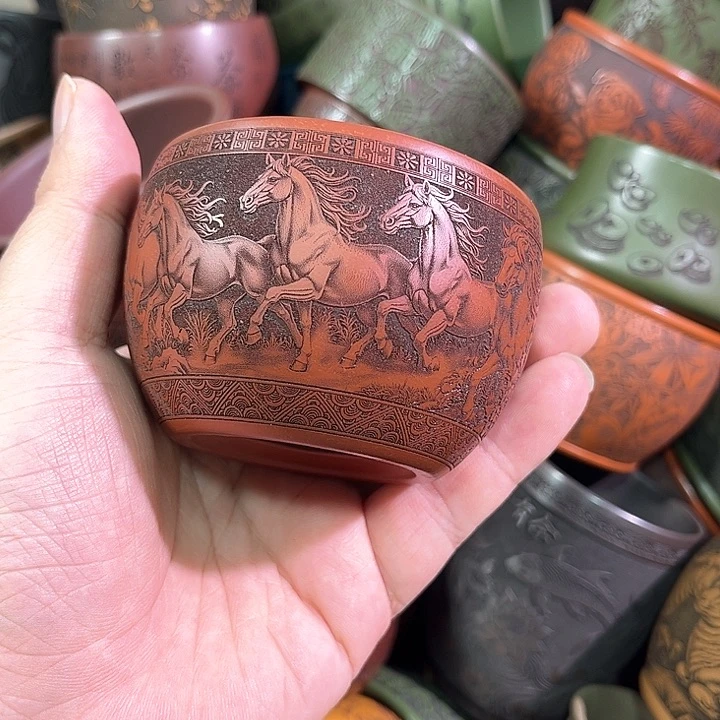 茶杯紫砂全手工紫砂主人杯