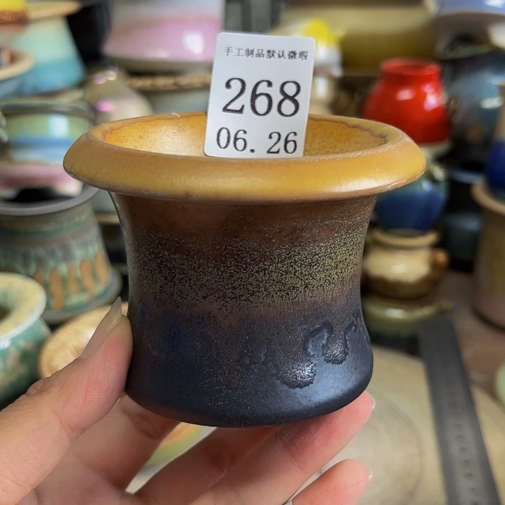 瓷片景德镇陶瓷手工制作口7高7.5
