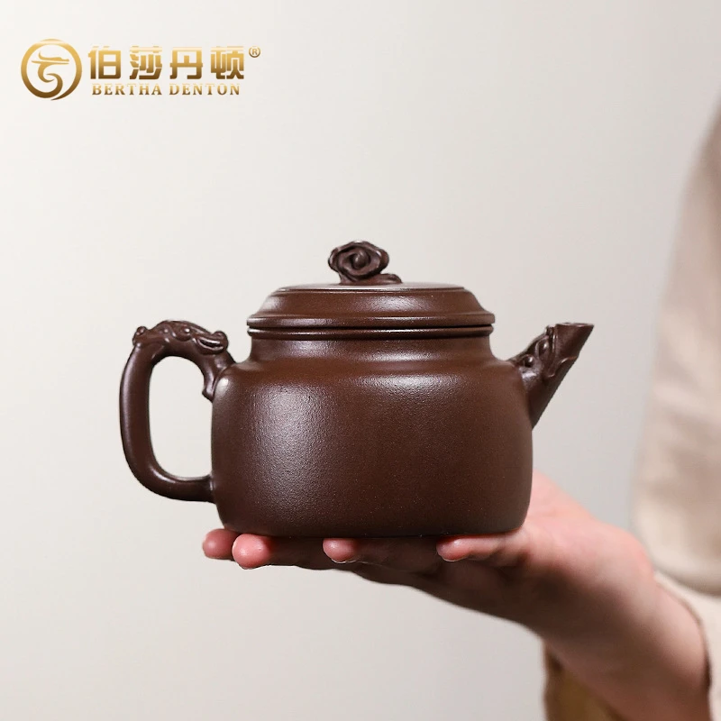 宜兴原矿紫泥全手工紫砂壶100%真品纯手工