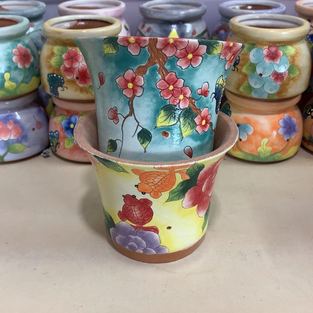 宝*福利花盆，手绘花盆